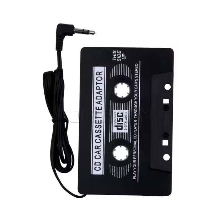 Adaptador reproductor de cinta cassette ⋆ Para radio de coche ⋆ Conector jack 3.5mm ⋆ Compatible con MP3, MP4, móvil y tablet ⋆ Escucha música desde tu dispositivo ⋆ Envío desde España - 1