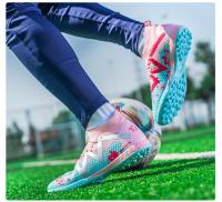 Zapatos De Fútbol Profesionales TF Resistentes Para Adolescentes Durable High Tops Entrenamiento Adulto Antideslizante Zapatos De Fútbol - details 11