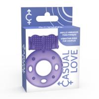 Casual Love Anillo Estimulador Clítoris Lila + Lubricante Monodosis de Regalo - Para Parejas - details 1