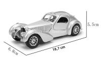 Modelo De Coche De Lujo Bburago 1:24 Bugatti Atlantic Vintage Colección De Juguetes Regalo Vehículo Diecast Metálico Sin Batería Para Niños Y Adultos - details 1