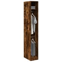 vidaXL Armario de madera de ingeniería 30x50x200 cm en color Gris sonoma/Negro/Gris hormigón y más | almacenamiento funcional diseño moderno para baño dormitorio sala - details 8