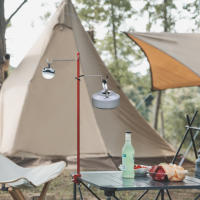 Soporte De Palas De Acero Inoxidable Para Tienda De Camping Y Pesca Accesorio Exterior Portátil Soporte De Lámpara Y Farol Hanger - details 6