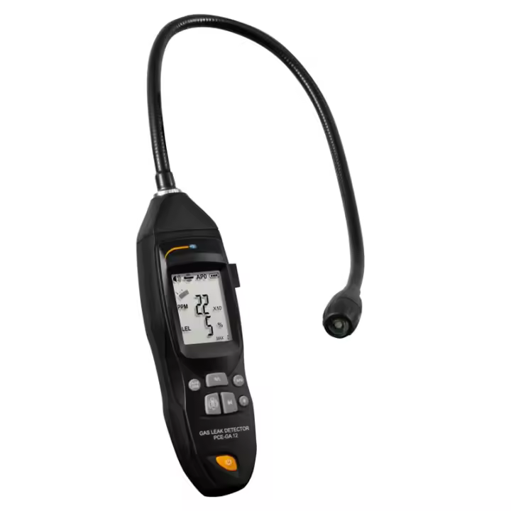 PCE Instruments Detector de fugas de gases combustibles / Acumulador recargable / Alarma acústica / Sonda semi rígida de 400 mm / Durabilidad sonda: aprox. 5 años / Alarma por vibración / Rango: hasta 10000 ppm /Alimentación por acumulador y red PCE-GA 12 - 1