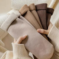 Calcetines Cortos De Invierno Para Mujer 5/10/20 Pares Gruesos Y Cálidos De Lana De Cashmere Y Nylon Para Botas De Nieve Uso Doméstico Y En Piso - details 2