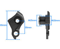 UDH Colgante Trasero Para Bicicleta Compatible Con MTB Carretera E-Bike Gravel Piezas De Bicicleta Material De Aluminio Negro - details 6