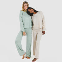 Tramas+ Pijama largo Mujer Angorina . Camiseta de Manga larga y  Pantalón con Cintura Elástica y Bajo Acampanado. Cómodo e Ideal para el Invierno. Disponible en varios diseños y colores. - details 0