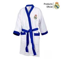Real Madrid C.F. - Albornoz Real Madrid CF Adulto Bicolor Escudo Bordado Alta Calidad Producto Oficial Algodón S - M - L - XL - XXL Madridista - details 0