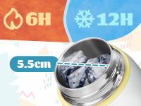 Botella Térmica Para Niños FEIJIAN 400ML Mantén El Agua Fría Portátil Viaje Escuela Botella De Agua Ecológica Libre BPA - details 4