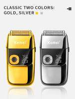 Cortador De Pelo Eléctrico Kemei KM-1949 Plata/Oro Profesional Recargable KM-2028 Trimmer Sin Cable Para Hombres Con Corte Rápido Y Ajuste De Longitud - details 9