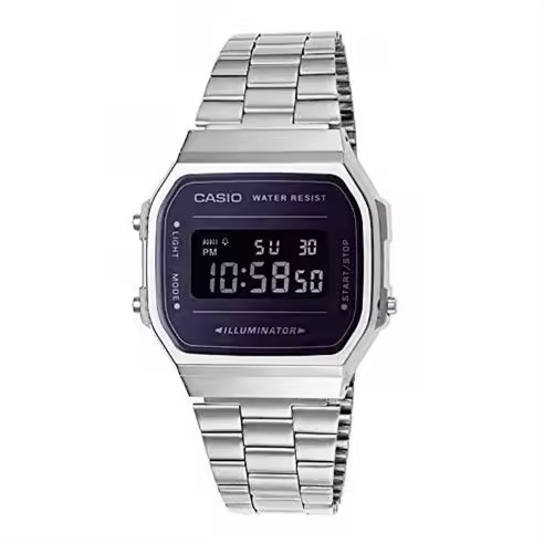 Reloj Casio Vintage A168WEM-1EF  Alarma - Luz led - correa de acero - 1