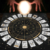 Mantel De Juego De Cartas Tarot Con 12 Zodiacos Para Fortuna Toldo De Juego De Mesa Decorativo De Poliéster/Celulosa Tamaño Cuadrado - details 2