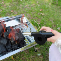 LMETJMA Ventilador De Barbacoa Manual Para Alimentos Al Aire Libre Y Picnic Herramienta De Barbacoa KC0266 Material De Acero Inoxidable - details 8