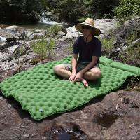 Nueva Manta De Acampar Inflable Doble 2025 Con Almohada Integrada Para Viajes Y Senderismo Matrícula De Camping Con Bomba De Almohada Incorporada - details 6