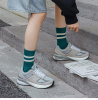 Calcetines De Mujer Estilo Preppy Japonés Moda Otoño Nuevos Calcetines Deportivos De Color Caramelo Con Rayas Casual Para Niñas - details 1