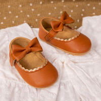 Zapatos De Bebé Niña Princesa Vestido PU Suela De Goma Antideslizante Nudo Mariposa Infantil Cuna Primeros Pasos Niña Recién Nacida - details 10