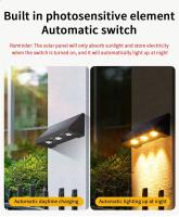 Luz Solar Exterior IP54 Impermeable Bombilla LED Automática Para Iluminación Nocturna Jardín Patio O Balcón Luz De Pared Contemporánea Solar Powered - details 4