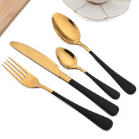 Juego De Comedor AJOYOUS De Acero Inoxidable Espejado 24 Piezas Cuchillo Fork Cuchara Platos De Cocina Utensilios De Plata - details 3