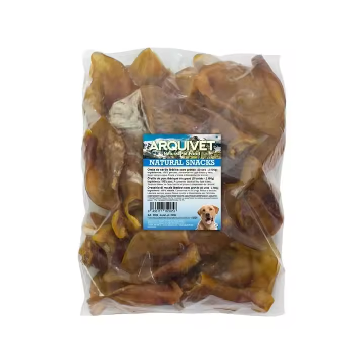 Arquivet - OREJAS de Cerdo IBERICO X-Large +60gr Bolsa 30 Uds - 1