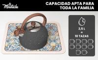 LA MOUSTACHE Tetera de Agua Silbante Vintage 2,5L de Acero Inoxidable - Kettle - details 5