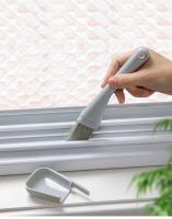 Cepillo De Limpieza Para Ralladuras De Ventanas Kit De Herramientas De Limpieza Domésticas 2 En 1 Cepillo Y Escoba Para Ranuras De Puerta Piso Teclado - details 0