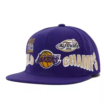 Gorra Mitchell and Ness Los Angeles Lakers World Champs Snapback Purple HHSS7714-LALYYPPPPURP - 1