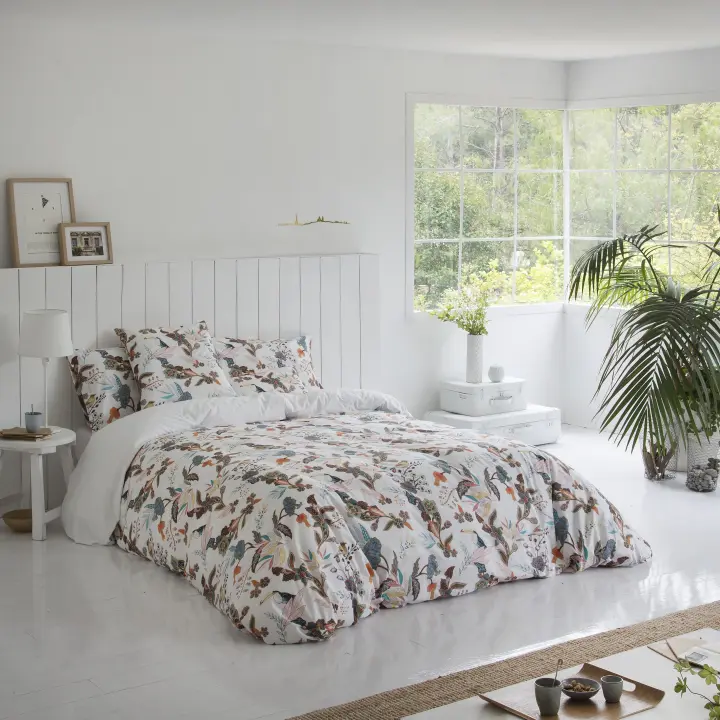 ETHERE MAISON - Funda nórdica Ricamo, algodón 200 hilos. Cierre con botones. - 1
