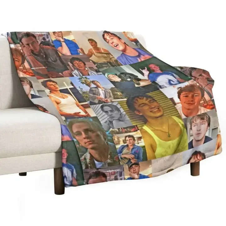 Manta De Lujo Rafe Cameron Plush Estrella Drew Tourista Pesada Coral Fleece Poliéster Para Adultos Estilo Moderno Para Viaje Picnic Hotel Avión - 1