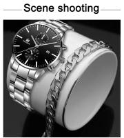 Reloj De Hombre Moda Negocios Cuarzo Tres Ojos Falsos Calendario Acero Inoxidable Cinta Reloj De Pulsera Casual Resistente Al Agua - details 4