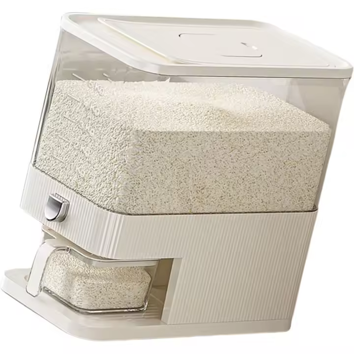 Recipiente Almacenamiento Granos Gran Capacidad Bucket Arroz Humero Soporte Cereal Cereal Sellado Organizador Harina Presionada - 1