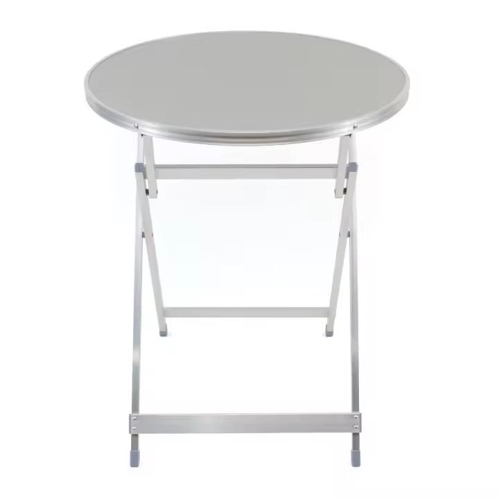 Mesa Plegable Multifuncional The Secret Home - Madera Contrachapada y Aluminio - D.60x70 Cm - Para Jardín, Terraza, Balcón o Picnic - 1