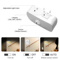 Lámpara Nocturna LED Con Sensor De Movimiento EU Plug Para Decoración De Habitaciones De Niños Pasillo Escaleras WC Lámpara Nocturna Para Dormitorio - details 14