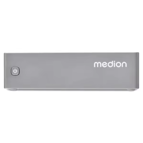 Medion s06e md35340 mini ordenador intel n100 - hdmi, displayport, usb3.2, usb-c, rj-45, wifi6, bluetooth - color gris - 1