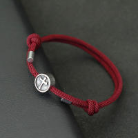 Pulsera Vintage Para Hombre Acero Inoxidable Cruz Vikinga Ajustable Cadena De Malla De 3mm Accesorios De Moda - details 5