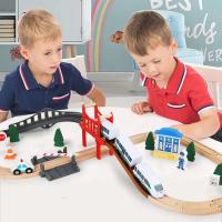 Tren Eléctrico Magnético Con Muñeca De Juguetes Compatible Con Vías De Madera Para Niños Vehículo De Acción Diecast Sin Batería Material ABS - details 8