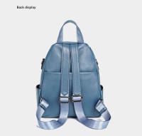 Mochila Pequeña De Cuero Zency Para Mujer Con Muchos Bolsillos Y Cubierta De Flap Antirrobo Bolso De Hombro De Moda - details 13