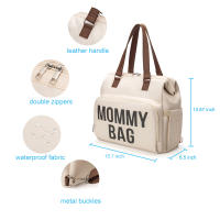 Bolso De Diaper PANGDUBE Para Padres Con Gran Capacidad Bolso De Mano Y Mochila Para Bebé Bolsa Materna Y Dad Materiales De Cuero Estilo Suits Cierre De Cremallera - details 2