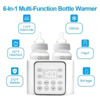Calentador de biberones, calentador de leche materna multifunción, calentador rápido de alimentos para bebés y calentador de descongelación con temporizador, pantalla LCD con ajustes de temperatura precisos, modo constante de 24 horas - Verde - details 2