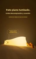 Lámpara De Noche LED Recargable En Forma De Pato De Silicona Para Niños Decoración De Habitación Luz De Noche Para Camastro Regalo De Cumpleaños - details 0