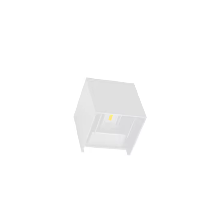 Aplique LED 6W Bidireccional Exterior Blanco Cálido Aluminio 10x10cm |  Marca Demasled - Iluminación Exterior de Calidad - 1
