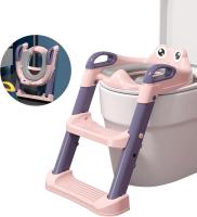 Asiento Inodoro Niños para Orinal Infantil Formación, Adaptador WC Niños con Escalera y Cojín, Suave Plegable Antideslizante para Niños de 1a 7 Años - details 1