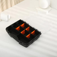 Caja De Almacenamiento Para Herramientas Portátil 19x15x4cm Organizador Multicuadrícula Resistente Al Agua Para Pequeños Objetos - details 1