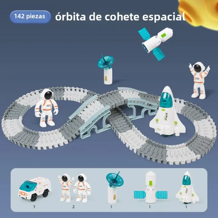 Juguete De Tren Eléctrico Espacial Desmontable Y Montable Para Mejorar La Habilidad Manual Regalo De Navidad Y Acción Para Niños De 7 a 12 Años Y Adultos - 1
