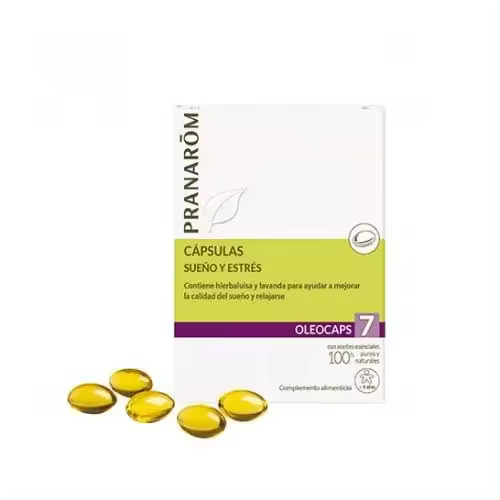 Pranarom Oleocaps+ 7 Sueño y Estrés 30 Cápsulas - 1