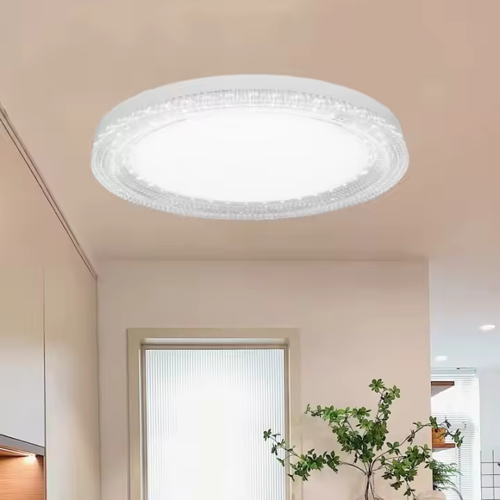 Lámpara De Techo LED Ultrafina IRALAN Con Cristal Redondo Luz Neutra Fría Caliente Para Dormitorio Cocina Balcón Estilo Moderno - 1