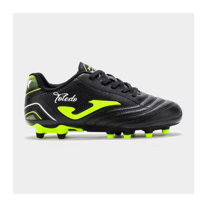 Joma bota fútbol TOLEDO JR 2501 Color  Negro-Verde - 1