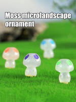 8PCS Mini Hongos Luminosos Decoración Para Jardín Miniatura Casa De Muñecas DIY Artesanías Ornamentos De Fiesta Estilo Moderno Material RESIN - details 1