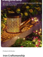 Lámpara De Jardín Solar Decorativa En Forma De Taza De Té Iluminación Nocturna Para Decoración De Jardín Y Paisaje Exterior - details 1