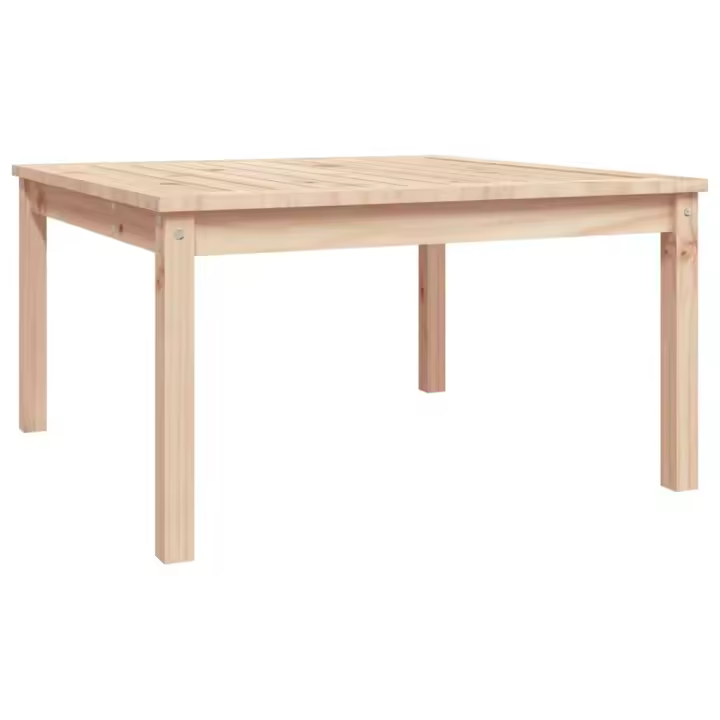 Mesa de Jardín Madera maciza de Pino 82,5x82,5x45 cm - 1