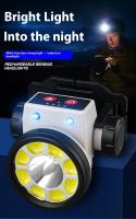 Linterna Frontal Para Pesca LED Recargable Con Sensor Función De Alta Y Baja Impermeable Lámpara De Mano De Alta Potencia - details 0
