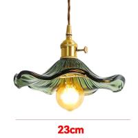 Lámpara Colgante LED De Estilo Nórdico Para Dormitorio Y Sala De Estar Con Vidrio Colorido Y Cobre Colgante Iluminación Para Bar Y Hotel Fuente De Luz AC 220V - details 1